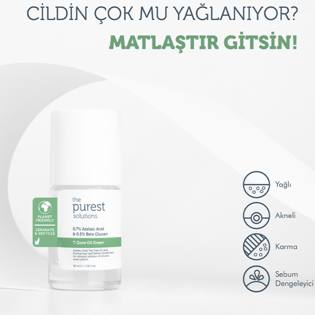 The Purest Solutions T-Zone Oil Eraser - Sebum Dengeleyici Bakım 10ml - 5