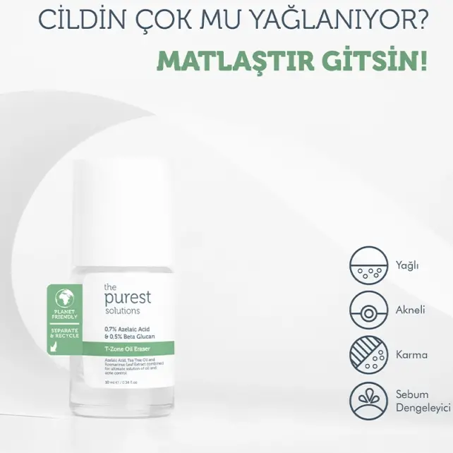 The Purest Solutions T-Zone Oil Eraser - Sebum Dengeleyici Bakım 10ml - 5
