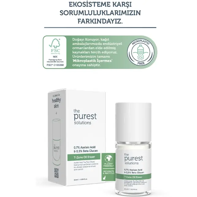 The Purest Solutions T-Zone Oil Eraser - Sebum Dengeleyici Bakım 10ml - 6