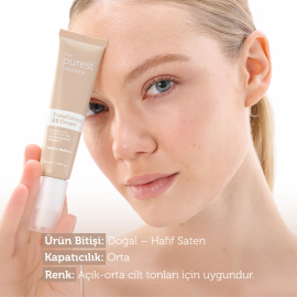 The Purest Solutions Tone Correct BB Cream SPF 50+ Lekeli Cilt Renkli Nemlendirici No: 100 Light To Medium 40ml - 3