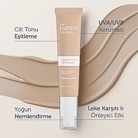 The Purest Solutions Tone Correct BB Cream SPF 50+ Lekeli Cilt Renkli Nemlendirici No: 200 Medium To Dark 40ml - 5