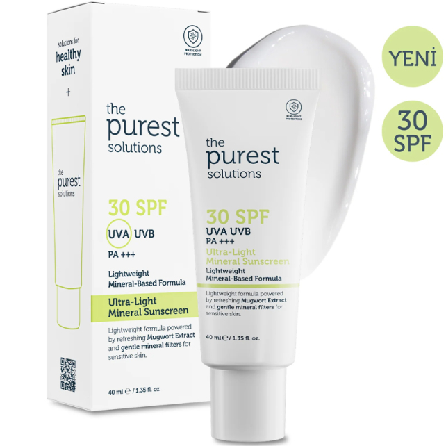 The Purest Solutions Ultra Light Mineral Sunscreen SPF 30 - Mineral Güneş Koruyucu 40ml - 2