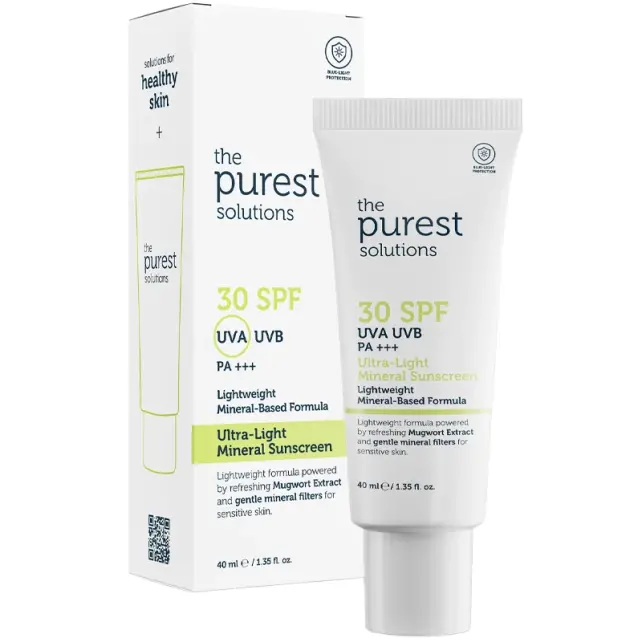 The Purest Solutions Ultra Light Mineral Sunscreen SPF 30 - Mineral Güneş Koruyucu 40ml - 1
