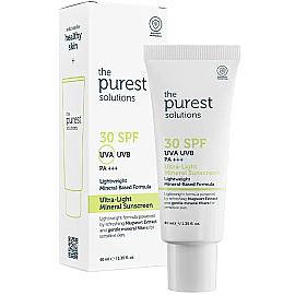 The Purest Solutions Ultra Light Mineral Sunscreen SPF 30 - Mineral Güneş Koruyucu 40ml - The Purest Solutions