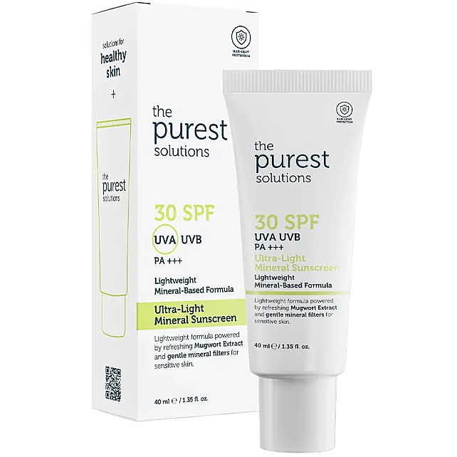 The Purest Solutions Ultra Light Mineral Sunscreen SPF 30 - Mineral Güneş Koruyucu 40ml - 1
