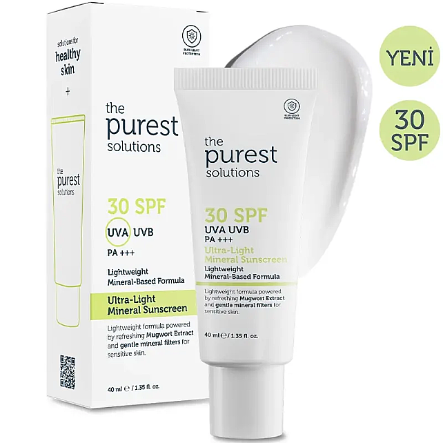 The Purest Solutions Ultra Light Mineral Sunscreen SPF 30 - Mineral Güneş Koruyucu 40ml - 2