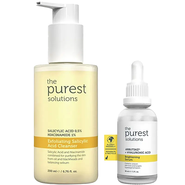 The Purest Solutions Yağlı Ciltler İçin Cilt Tonu Eşitleyici Bakım Seti - 1