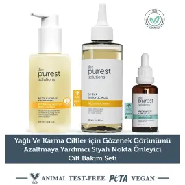 The Purest Solutions Yağlı ve Karma Ciltler İçin Gözenek Görünümünü Azaltmaya Yardımcı Cilt Bakım Rutini - 2