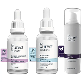 The Purest Solutions Yoğun Nem Destekli Anti-Aging ve Göz Çevresi Aydınlatma Etkili Bakım Seti - The Purest Solutions