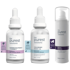 The Purest Solutions Yoğun Nem Destekli Anti Aging ve Göz Çevresi Aydınlatma Etkili Bakım Seti - The Purest Solutions