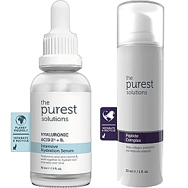 The Purest Solutions Yoğun Nemlendirici Kırışıklık Önlemeye Yardımcı Bakım Seti - The Purest Solutions