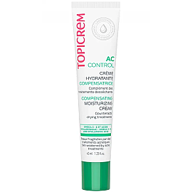 Topicrem Ac Compensating Moisturizing Cream - Yağlı Cilt İçin Krem 40ml - Topicrem