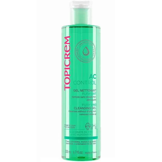 Topicrem AC Purifying Cleansing Gel - Arındırıcı Temizleme Jeli 200ml - 1