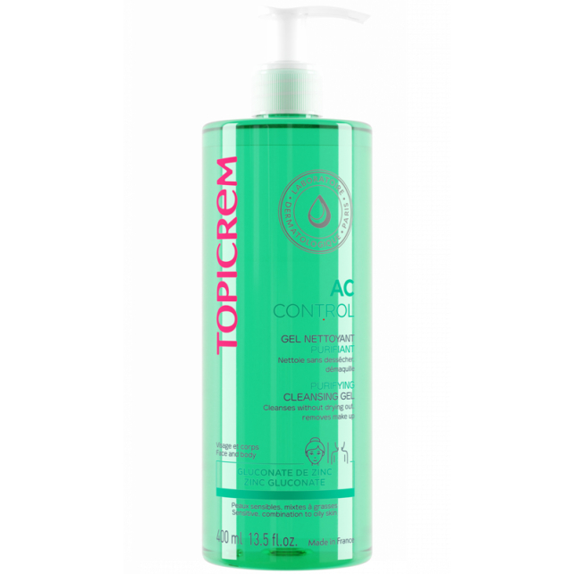 Topicrem AC Purifying Cleansing Gel - Arındırıcı Temizleme Jeli 400ml - 1