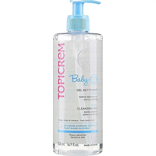 Topicrem Baby 2 In 1 Cleansing Gel Body & Hair - Saç ve Vücut Jeli 500ml - 1