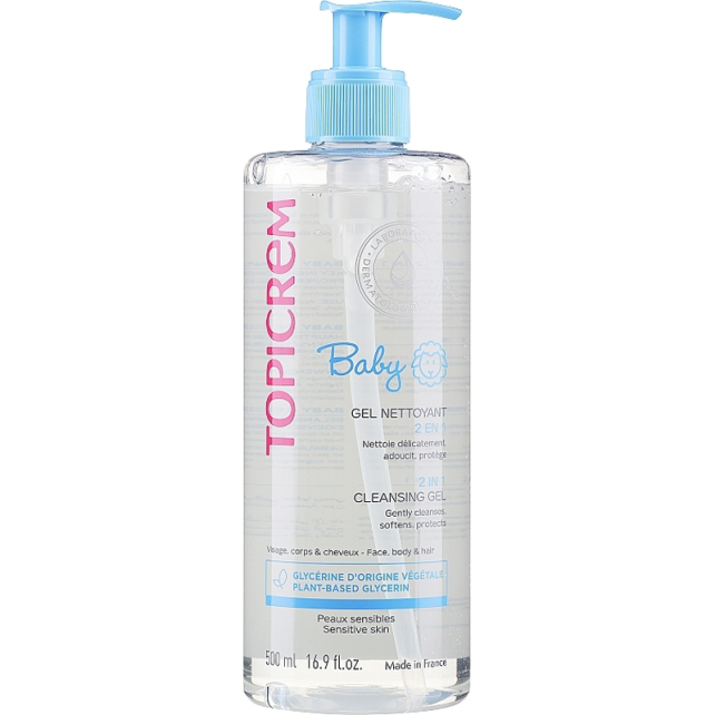 Topicrem Baby 2 In 1 Cleansing Gel Body & Hair-Saç ve Vücut Jeli 500ml - 1