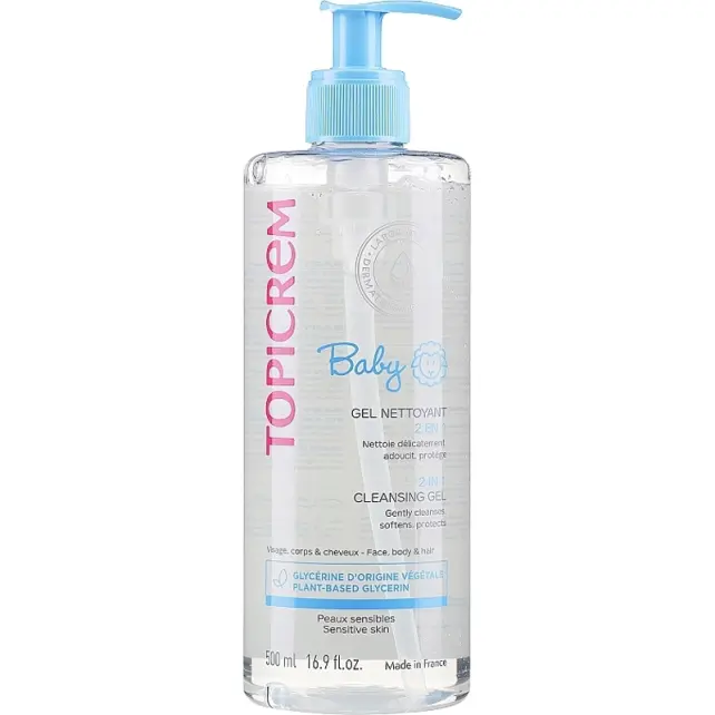 Topicrem Baby 2 In 1 Cleansing Gel Body & Hair-Saç ve Vücut Jeli 500ml - 1