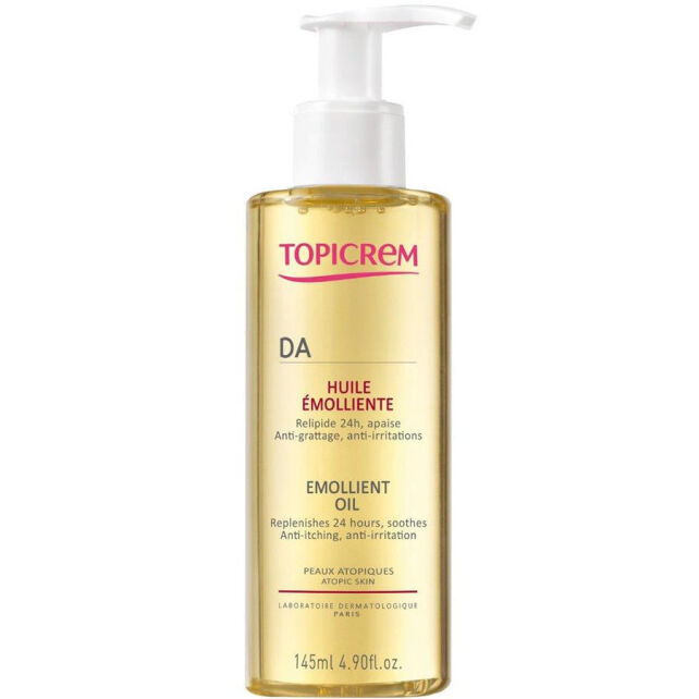 Topicrem DA Emollient Oil - Nemlendirici Bakım Yağı 145ml Topicrem DA Emollient Oil - Nemlendirici Bakım Yağı 145ml
