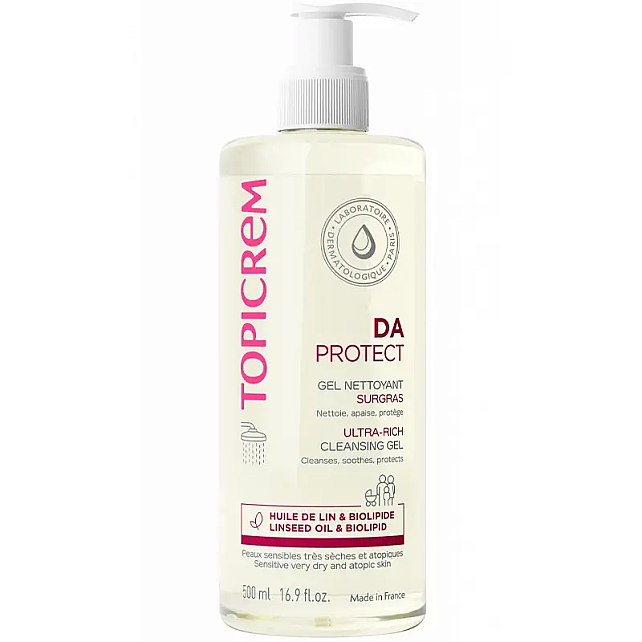 Topicrem DA Ultra Rich Cleansing Gel - Kuru ve Atopik Ciltler İçin Temizleyici Jel 500ml - 1
