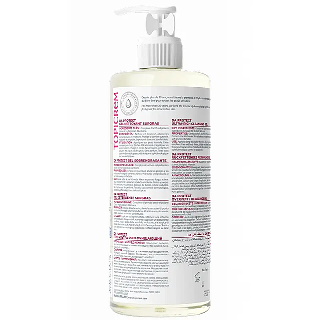 Topicrem DA Ultra Rich Cleansing Gel - Kuru ve Atopik Ciltler İçin Temizleyici Jel 500ml - 2