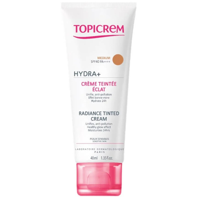 Topicrem Hydra Radiance Tinted Cream - Aydınlatıcı Renkli Bakım Kremi Medium 40ml - 1