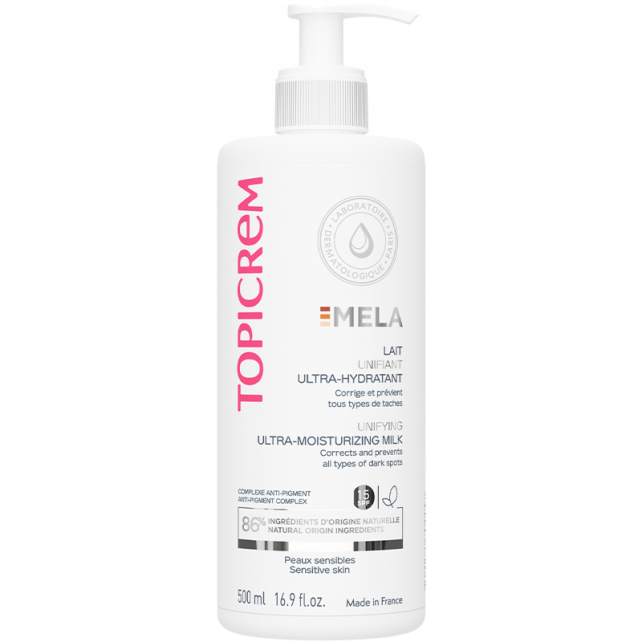 Topicrem Mela SPF 15 Ultra Moisturizing - Leke Karşıtı Vücut Sütü 500ml - 1