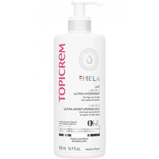 Topicrem Mela SPF 15 Ultra Moisturizing - Leke Karşıtı Vücut Sütü 500ml - 1