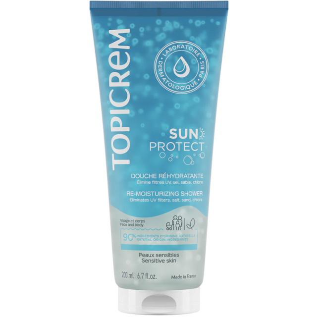 Topicrem Sun Protect Re-Moisturizing Shower Güneş Sonrası Duş Jeli 200ml - 1