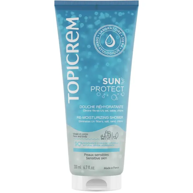 Topicrem Sun Protect Re-Moisturizing Shower Güneş Sonrası Duş Jeli 200ml - 1