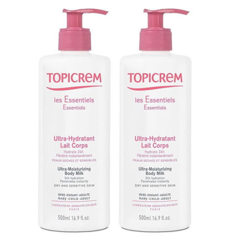 Topicrem Ultra Moisturizing Body Milk Duo - Nemlendirici Vücut Sütü 500m 2'li Topicrem Ultra Moisturizing Body Milk Duo - Nemlendirici Vücut Sütü 500m 2'li
