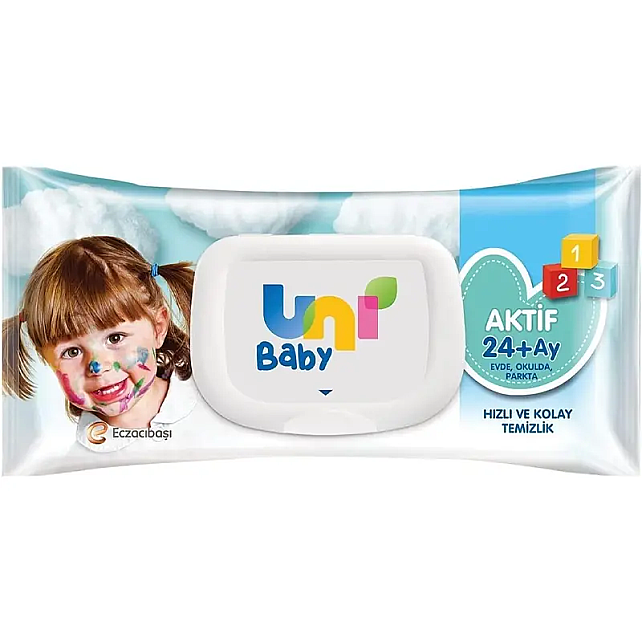 Uni Baby Aktif - Islak Mendil 24 Ay 72 Adet - 1