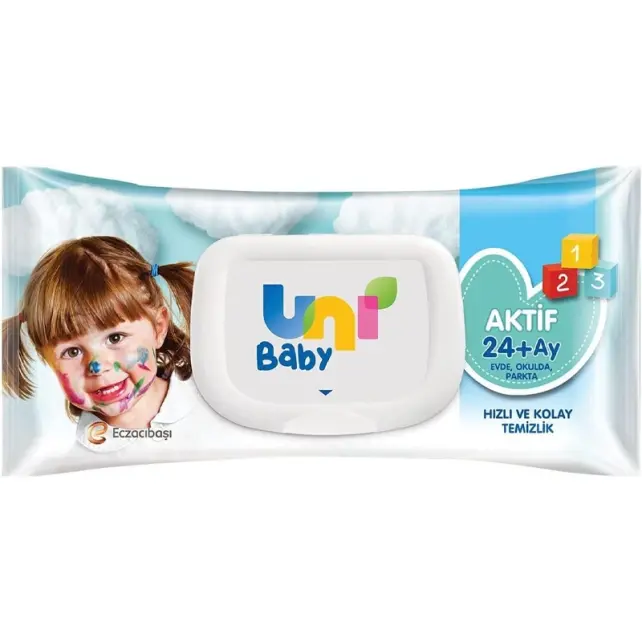 Uni Baby Aktif - Islak Mendil 24 Ay 72 Adet - 1