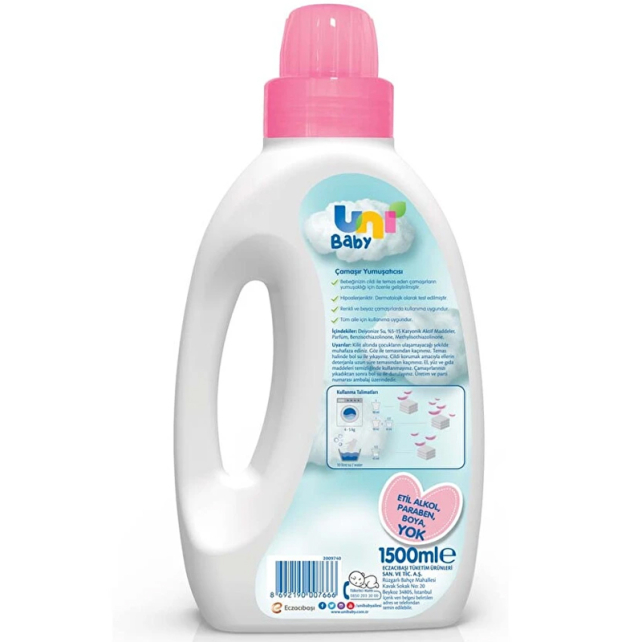 Uni Baby Hassas Cilt - Çamaşır Yumuşatıcı 1500ml - 2