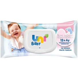 Uni Baby İlk Adım Islak Mendil - 52 Adet - Uni Baby