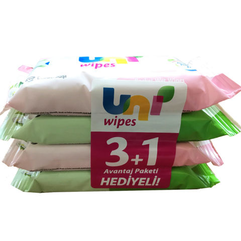 Uni Baby Natural Islak Mendil 3+1 15 Adet Uni Baby Natural Islak Mendil 3+1 15 Adet