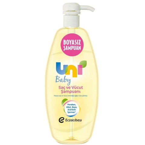 Uni Baby Saç ve Vücut Şampuanı 500ml Uni Baby Saç ve Vücut Şampuanı 500ml