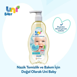 Uni Baby Saç ve Vücut Şampuanı 500ml - 3