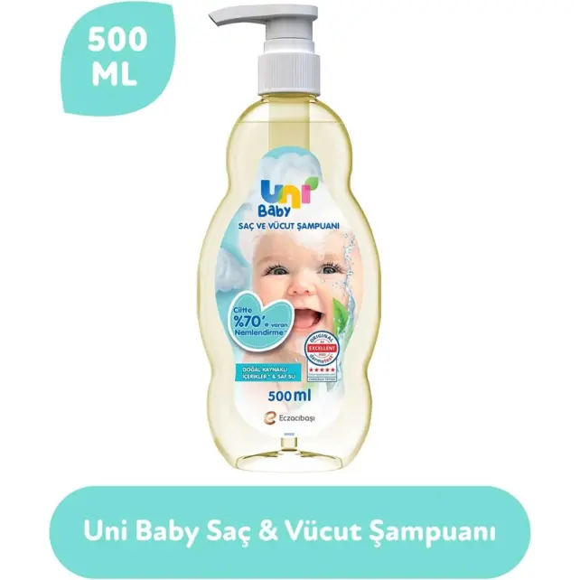 Uni Baby Saç ve Vücut Şampuanı 500ml - 2
