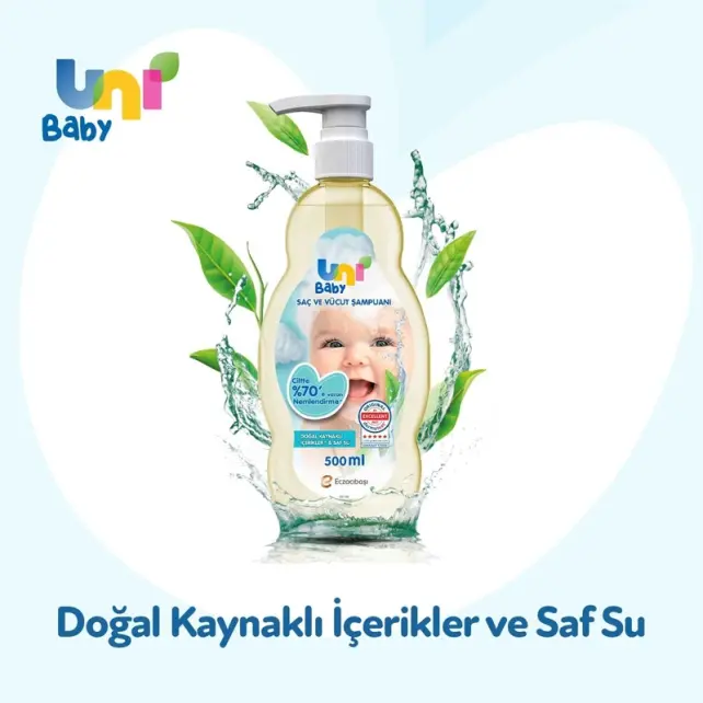 Uni Baby Saç ve Vücut Şampuanı 500ml - 5