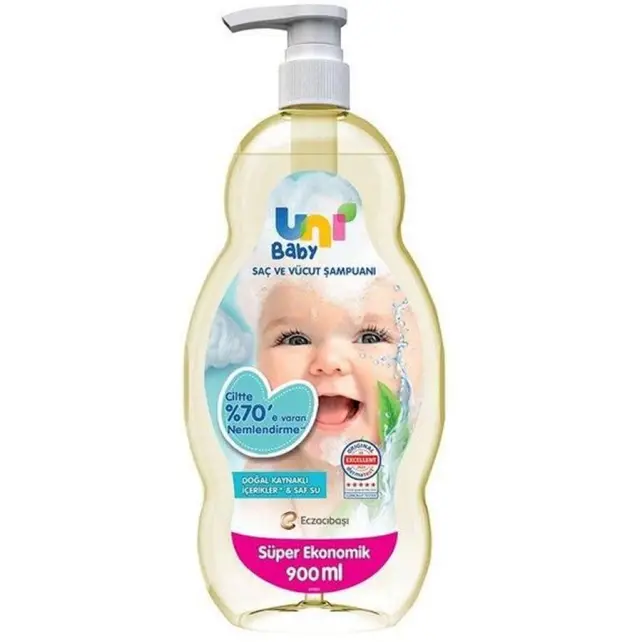 Uni Baby Saç ve Vücut Şampuanı 900ml - 1