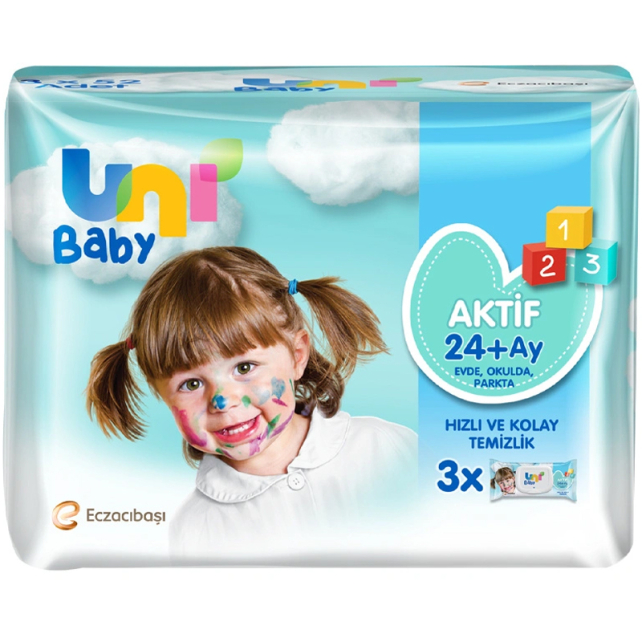 Uni Baby Sensitive Islak Mendil 24+Ay 3x52 - 1