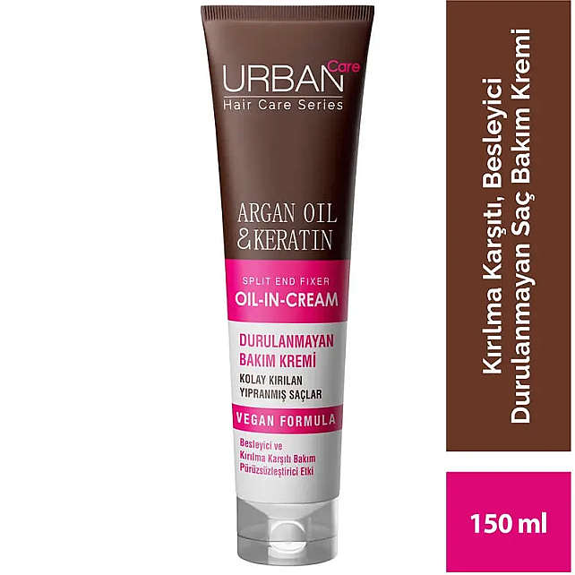 Urban Care Argan Oil & Keratin Durulanmayan Saç Kremi 150ml - 3