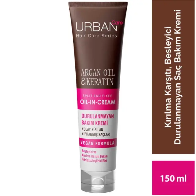 Urban Care Argan Oil & Keratin Durulanmayan Saç Kremi 150ml - 3