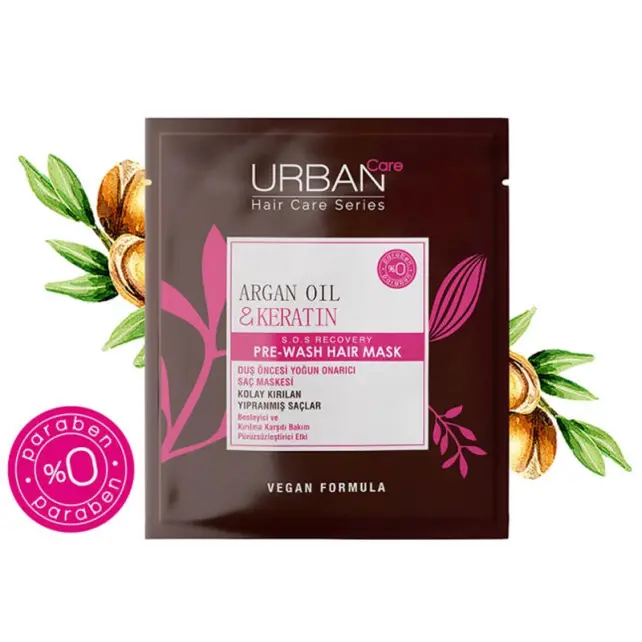 Urban Care Argan Oil & Keratin Pre Wash Hair Mask - Saç Bakım Maskesi 50ml - 2
