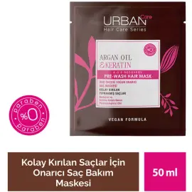 Urban Care Argan Oil & Keratin Pre Wash Hair Mask - Saç Bakım Maskesi 50ml - 3