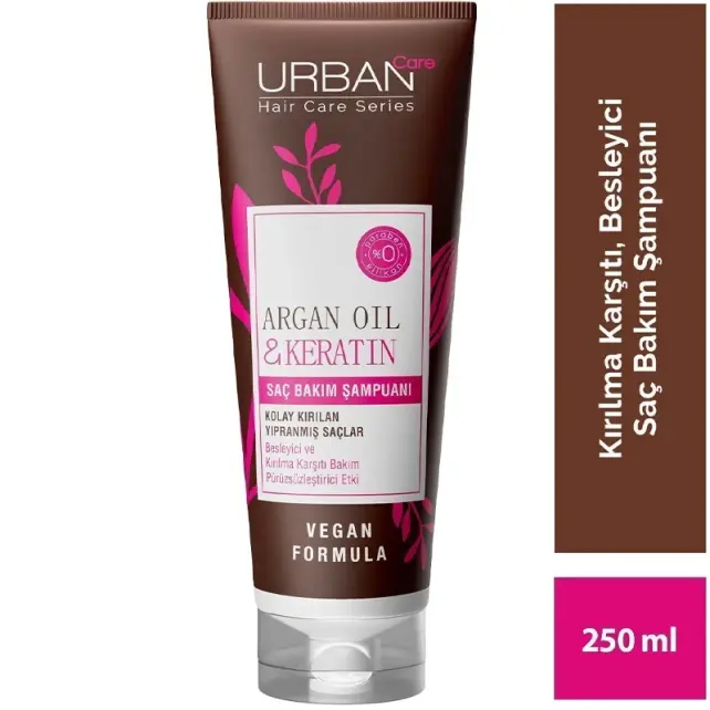 Urban Care Argan Oil & Keratin Shampoo 250ml - 3