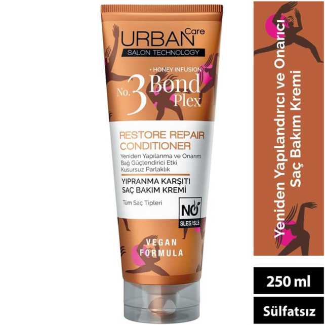 Urban Care Bond Plex Restore Repair Condationer No 3 - Saç Bakım Kremi 250ml - 3