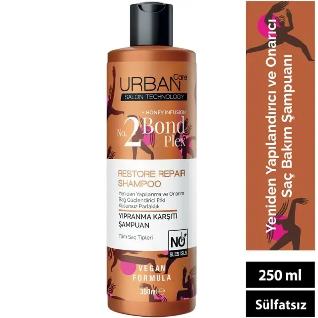 Urban Care Bond Plex Restore Repair Shampoo No 2 - Saç Bakım Şampuanı 350ml - 3
