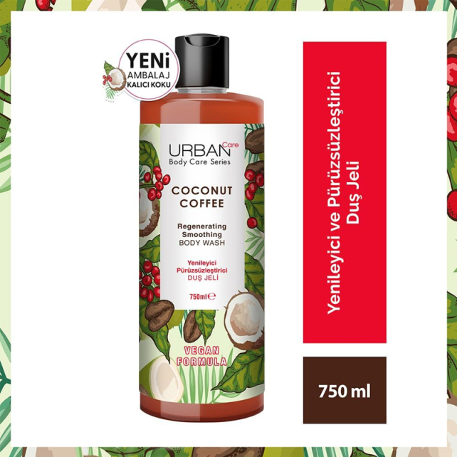 Urban Care Coconut Coffe Body Wash - Duş Jeli 750ml - 3