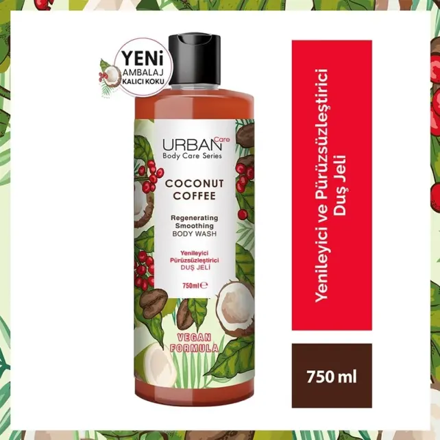 Urban Care Coconut Coffe Body Wash - Duş Jeli 750ml - 3